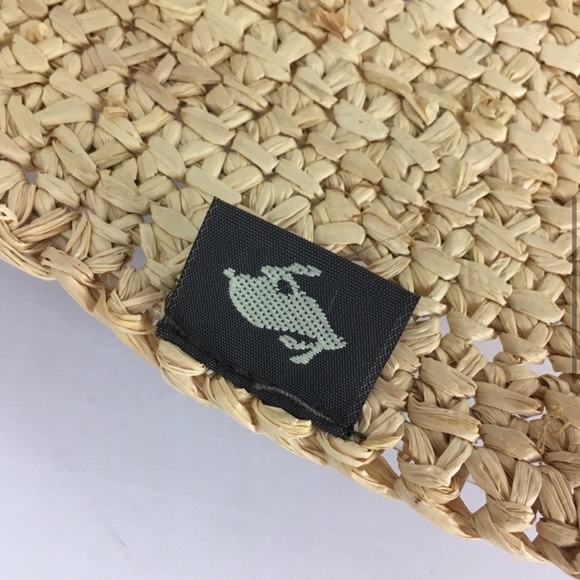 Peter Grimm Wide Brim Floppy Beach Sun Hat with White Bow in Tan - Picture 4 of 9